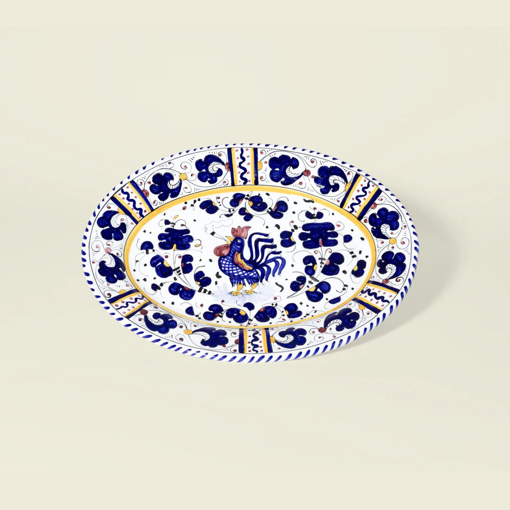 The Rooster Oval Platter